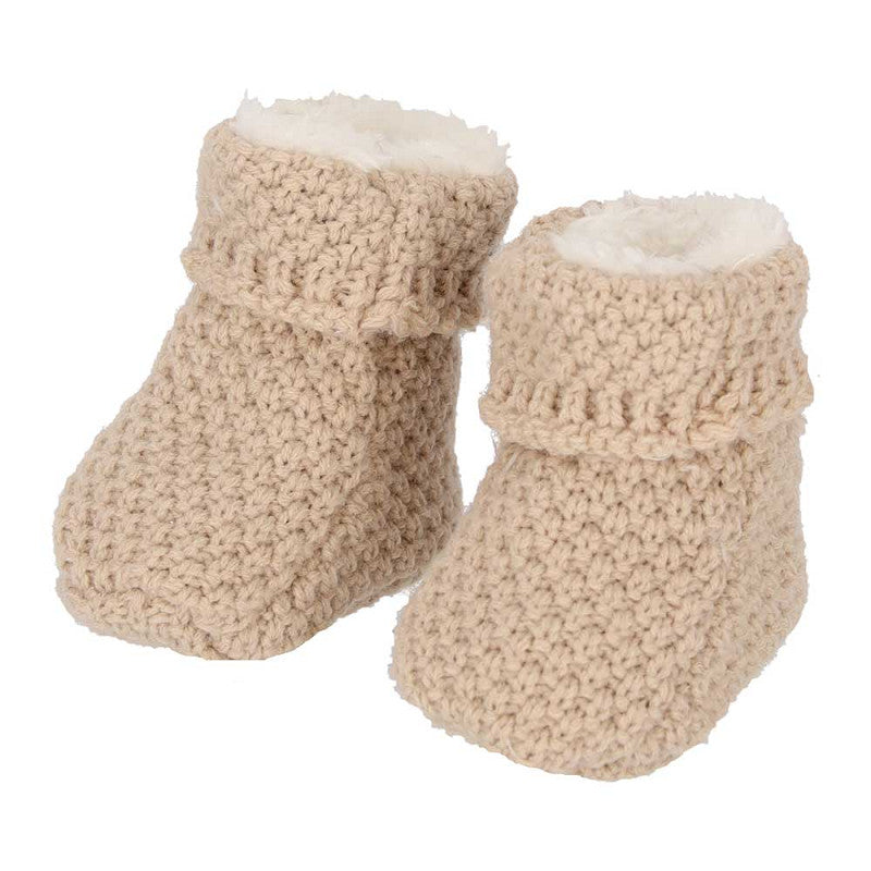 Apollo Baby-Schuhe, gestrickt, Geschenkbox, Sand