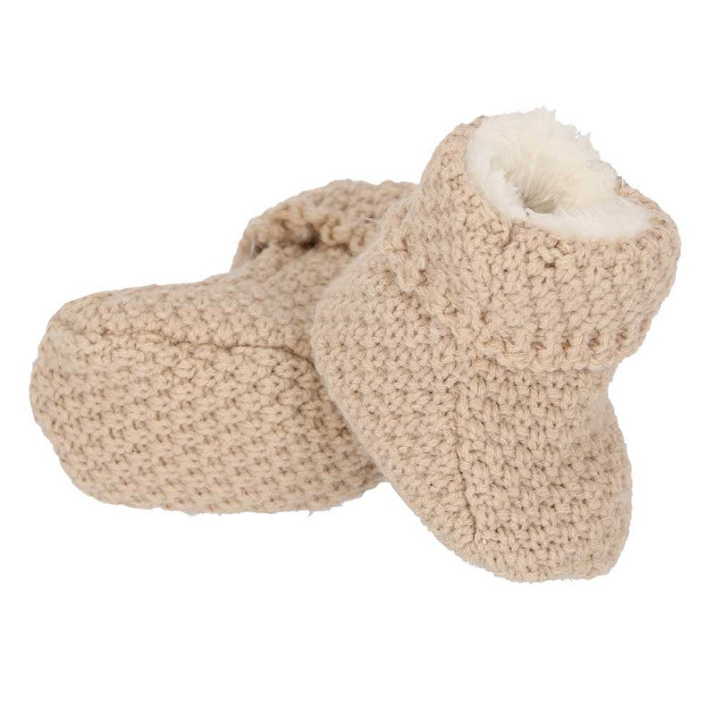 Apollo Baby-Schuhe, gestrickt, Geschenkbox, Sand