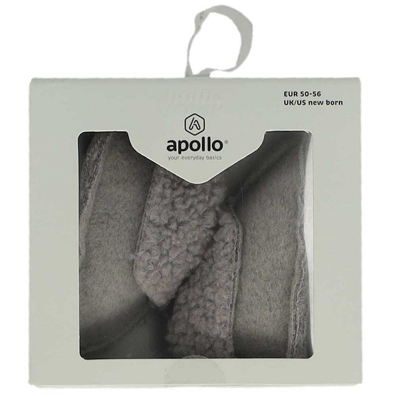 Apollo Baby-Schuhe, gestrickt, Geschenkbox, hellgrau