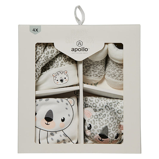 Apollo babies leopard gift box