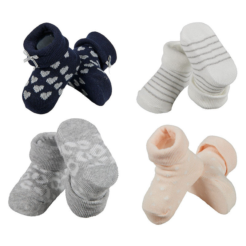 Apollo Neugeborenen-Socken, Geschenkbox, 4er-Pack