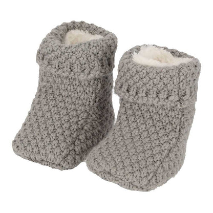 Apollo Baby-Schuhe, gestrickt, Geschenkbox, hellgrau