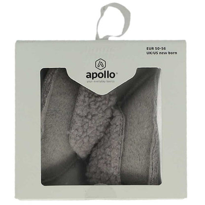 Apollo Baby-Schuhe, gestrickt, Geschenkbox, hellgrau