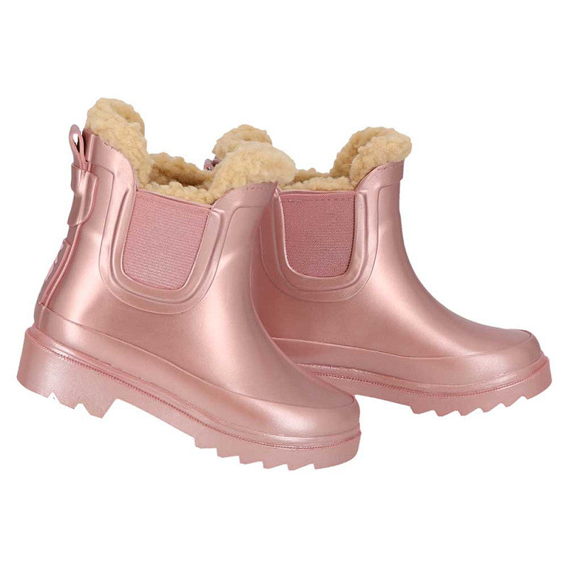 XQ KINDER GUMMI CHELSEA REGENSTIEFEL PELZ